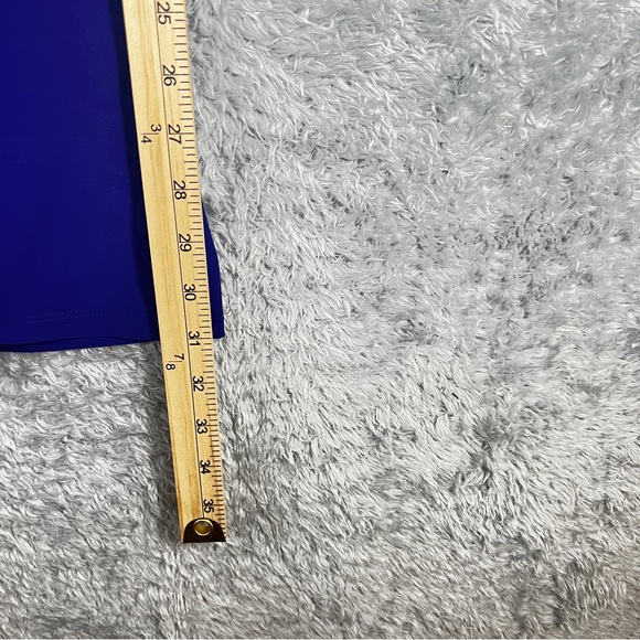 Ralph Lauren Blue Cowl Neck Sheath Midi Dress - Picture 6 of 8